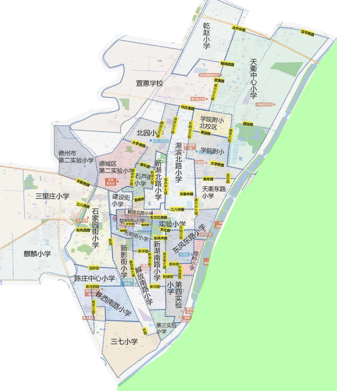 德州2023学区划分公布!附高清学区地图_德州楼市_德州楼市